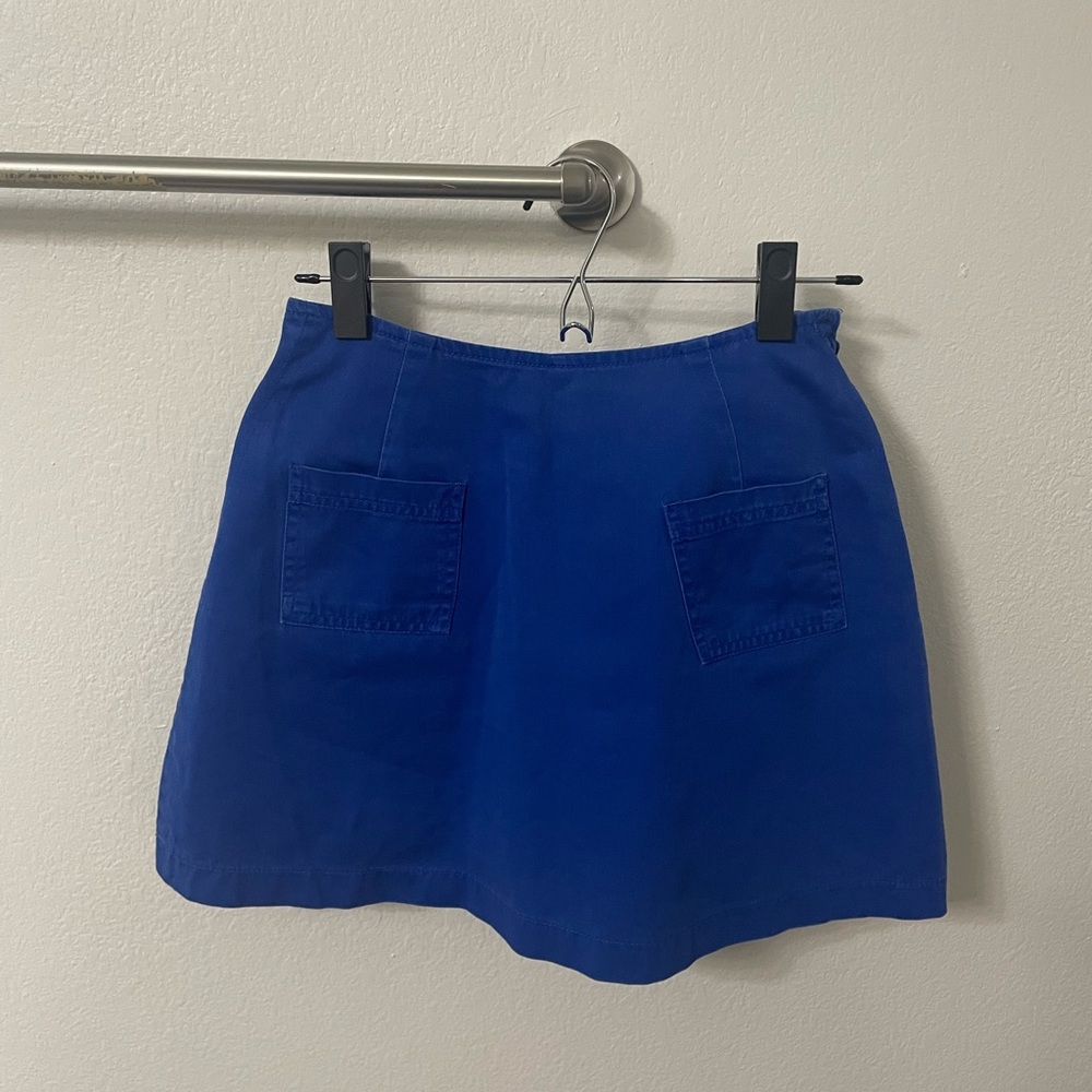 100% Cotton Basic Editions Blue Skort - image 1